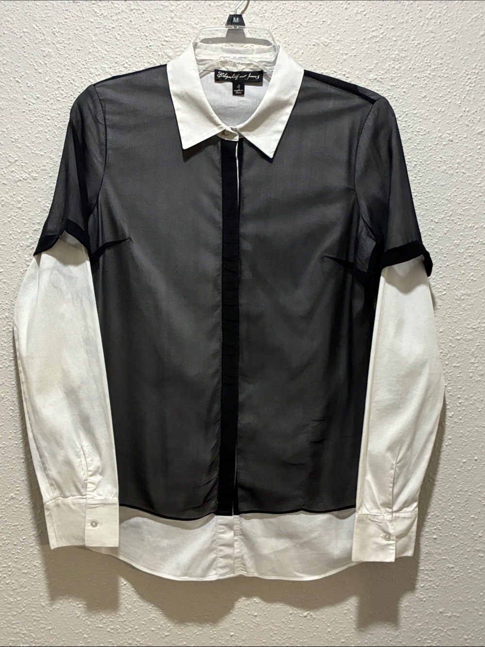 Elizabeth and James White Collared Shirt